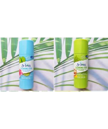 Buy St. Ives Cleansing Stick - Cactus Water & Hibiscus + Matcha Green Tea & Ginger (Pack of 2) | International Shipping Available - Buy Online on GoSupps.com