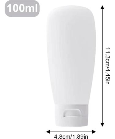 Refillable Cosmetic Dispensers 100ml Refillable Empty Travel Containers Travel Size Containers for Liquid Lotions Cream Toner Body Soap - Buy Online on GoSupps.com