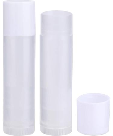 Bekith 100 Pack 5.5ml Clear Empty Lip Balm Tubes with White Caps - Bulk Refillable Containers - Buy Online on GoSupps.com