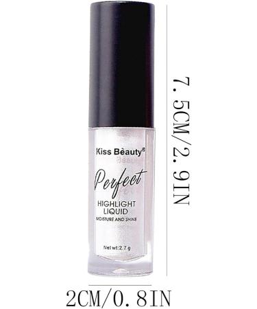 Xiahium Liquid Highlighter Makeup Shimmer Glitter - Pearl White Illuminating Highlight - Long Lasting for Eyes, Face & Body - 1PC - Buy Online on GoSupps.com