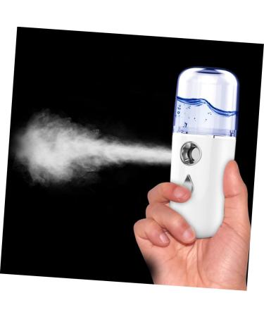 minkissy Nano Water Replenishing Instrument Hydrator Portable Facial Moisturizing Mini Facial Cooling Steamer Handy Face Sprayer Mist Sprayer Moisturizing Plastic Button Earth Tones White - Buy Online on GoSupps.com