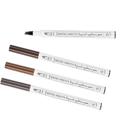 Didiseaon 12 Pcs Waterproof Eyebrow Pen Eyebrow Pen Brow Pencil Liquid Eyebrow Pen Eyebrow Makeup Tool 1 count (Pack of 1) As Shownx3pcs - Buy Online on GoSupps.com