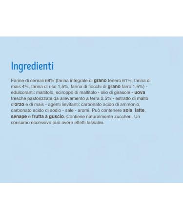  Italian Gourmet E.R. Misura Dolcesenza Set of 3 Whole Chalk Cookies with Low Glycemic Cereal Italian Whole Wheat Flour 6 Pieces of 6 Biscuits 280 g - Buy Online on GoSupps.com