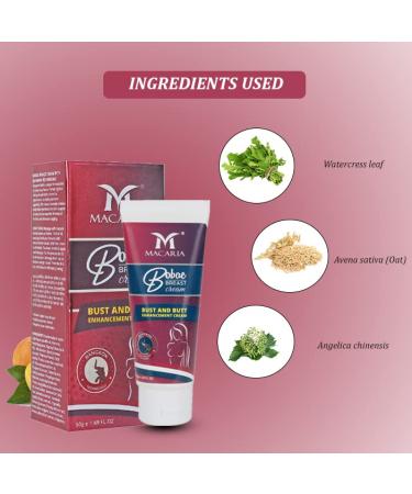 MACARIA Breast Bust Enhancement Cream Gel Breast Firming And Lifting Cream Organic - Buy Online on GoSupps.com