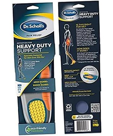Dr. Scholl's Pain Relief Orthotics Insoles for Men - Heavy Duty Support, Size 8-14 (1 Pair) - Buy Online on GoSupps.com
