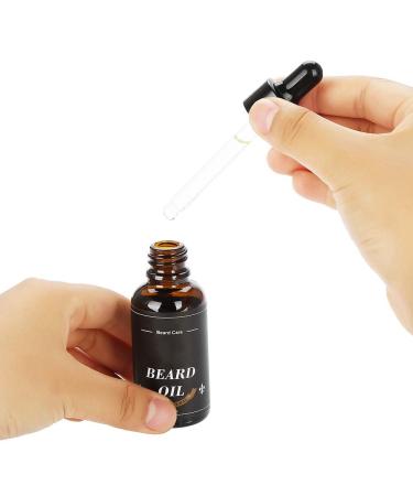 Beard Care Kit for Men - 4 Pcs Set with 30g Beard Oil Comb & Brush | Anti-Hair Loss Solution - Buy Online on GoSupps.com