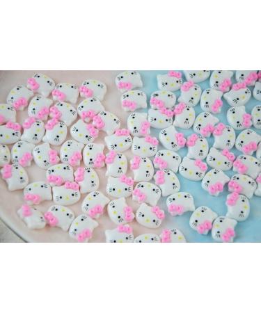 Vnsport Hello Kitty 60Pcs/Lot Cute Resin Nail Art Charms - Happy Animals Jelly Gummy Sweet Candy 3D Nail Decoration - DIY Nail Accessories (60pcs, Mixed 2 Pink Color) - Buy Online on GoSupps.com