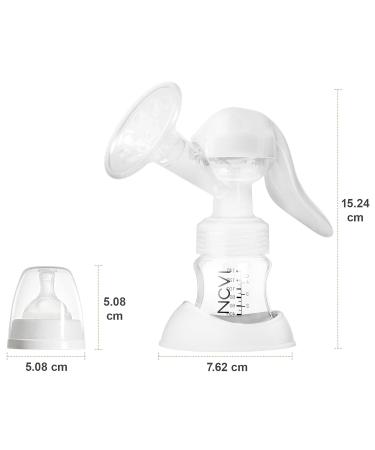 NCVI Manual Breast Pump - 150 ml BPA-Free Bottle for Gentle & Effective Breastfeeding - Ideal Manual Pump for New Moms - Buy Online on GoSupps.com