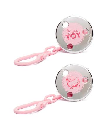Suavinex 3159537 pacifier chain with jewelry clip pink
