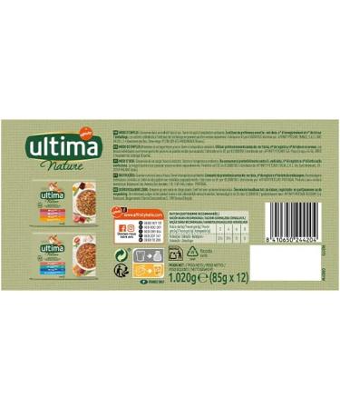 Ultima Nature Wet Food for Cats - Fish Variety | 48 x 85g Bags | 4.08kg Total | Premium Nutrition - Buy Online on GoSupps.com
