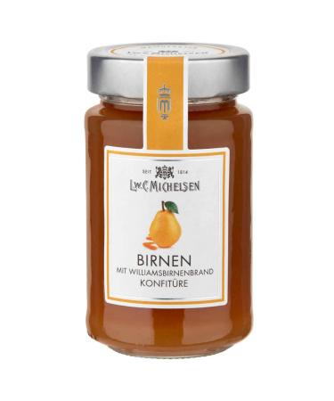 L.W.C.Michelsen - pear confit with Williamsburn fire (280g) |Fruity & fresh |Of course without additives |High quality spread |Pure naturalness in a glass of pear with Williamsburn fire