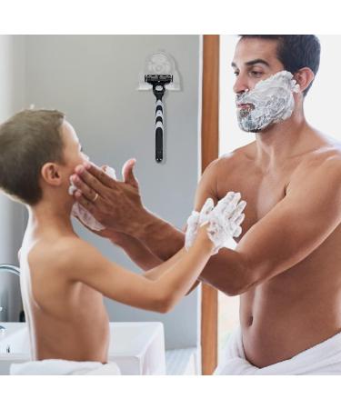 Eachpt Razen Bracket Shower - No Drilling Razor Holder Hook | Multi-Purpose Self-Adhesive Acrylic Shower Storage - 2-Piece Set - Buy Online on GoSupps.com