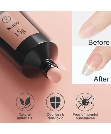 Jane Choi Nail Gel Kit - 4 Colors UV Nail Extension Builder Gel Set for Home Salon - Soft Pink, Pink, Nude, Clear - Nail Tool Extension Glue - Buy Online on GoSupps.com