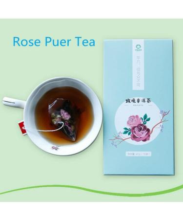 Th Rose Pu'er Th noir Pu-Erh de Chine Paquet de sachets de th Triangle 45g / 15 sachets - Buy Online on GoSupps.com