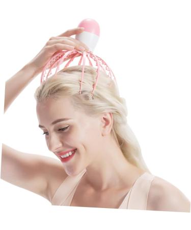 Frcolor 2-in-1 Scalp Massage Brush - Scratchy Scalp Massager & Shampoo Applicator - Pink ABS Baby Octopus Design for Ultimate Relaxation - Buy Online on GoSupps.com