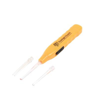 Qtqgoitem LED Flashlight Earpick Ear Wax Remover Curette Cleaner Tool Yellow (Model: 0d6 51f 323 0f6 c88)