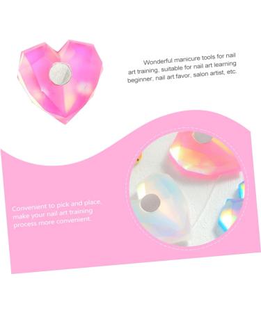 Amosfun 4sets Nail Practice Holder Nail Art Display Holder Training Finger Practice Display Stand Magnetic Nail Tip Holder Crystal Display Stand Beauty Nail Stand Resin Lotus - Buy Online on GoSupps.com