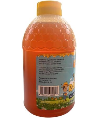 BEE MY HONEY 100% Pure Raw Honey 1 KG Unpasteurized Golden Liquid Squeeze Natural Sweetener (1kg) - Buy Online on GoSupps.com