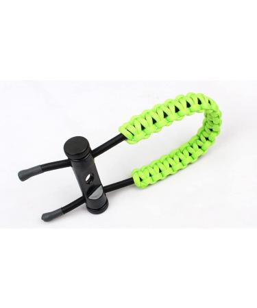 ZSHJGJR Bow Wrist Sling Braided Archery Adjustable Bow Strap Wrist Sling for Compound Bow Hunting Accessories green