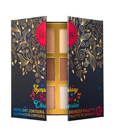 J.Cat Beauty Symphony Highlight Contour Bronzer Palette #2 MediumDark - 0.97 oz (27.5 g) - Buy Online on GoSupps.com