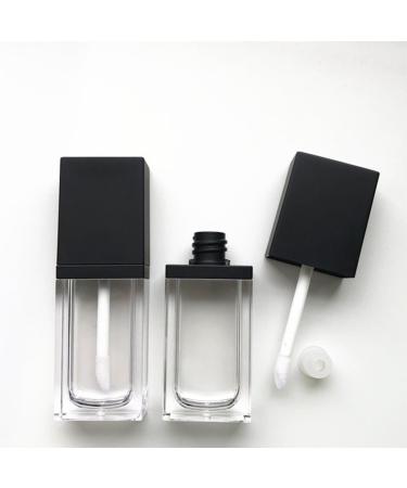 Lot de 5 Tubes de Gloss L vres Plats Carr s 8-10 Ml Noirs Flacons L vres Transparents Rechargeables pour Maquillage Contenant L ger et Portable - Buy Online on GoSupps.com