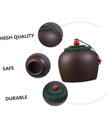 Mikinona 1pc Vintage Storage Jar Tea Storage Tank Containers for Food Tea Can Tea Jar Purple Clay Sealed Jar - Buy Online on GoSupps.com