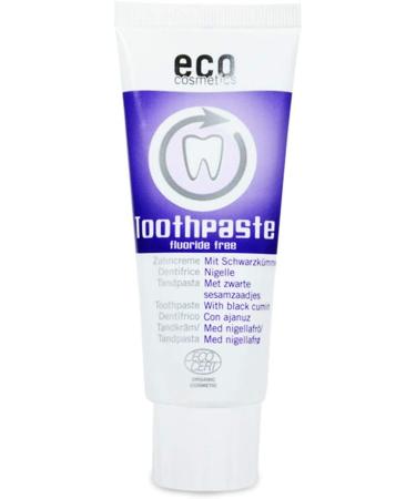 ECO COSMETICS Black Cumin Toothpaste - Organic Vegan & Fluoride-Free (5 x 75 ml) | Natural Oral Care - Buy Online on GoSupps.com