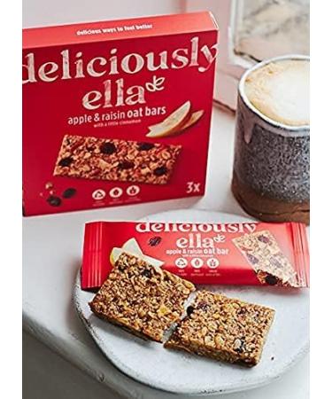 Deliciously Ella Oat Bars (16 x 50g) - Apple & Raisin Flavor | Healthy Snack Option - Buy Online on GoSupps.com