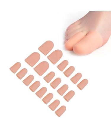 Gel Toe Caps Big Toe Guards Toe Protectors for Cushion Toe Blister Corn Callus Toe Sleeves Protectors Toe Covers for Ingrown Toenails 10 Pairs