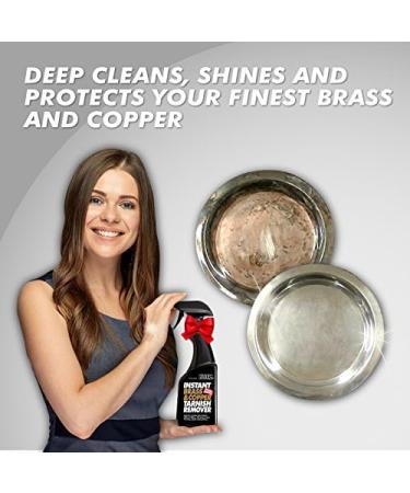 Flitz BC 01806 Instant Brass & Copper Tarnish Remover | 16 oz Spray Cleaner & Metal Polish Cream | Extra Large Microfiber Cloth for Shine & Corrosion Removal - International Shipping Available - Buy Online on GoSupps.com