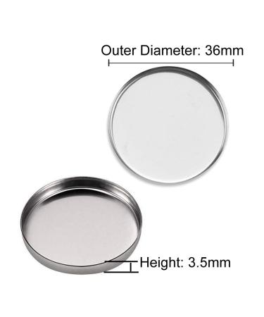 20 Pieces Empty Round Metal Tin Palette Pans for Cosmetic Eyeshadow Magnetic Makeup Palette 36mm Diameter Perfect for DIY Beauty Projects - Buy Online on GoSupps.com