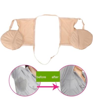 Hrippy Taftles Reusable Sweat Underarm Pads for Women 1 Pair Cotton Sweatproof Armpit Absorbent Armpit Pads for Bra Protection - Buy Online on GoSupps.com