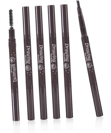 Balacoo 2pcs 2 1 Eyebrow Pencil Black Eyebrow Brush Eyebrow Pencil Brush Written Five Colors To Rotate 1 count (Pack of 1) As Shownx2pcs - Buy Online on GoSupps.com