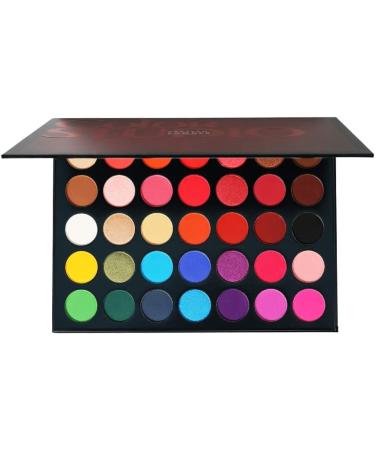 Shimmer Matte Eyeshadow Palette 35 Colors Shimmer Waterproof Makeup Palette - Buy Online on GoSupps.com