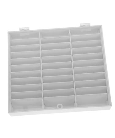 Angoily Box Nail Art Display Box Nail Tip Organizer Nail Art Storage Container Nail Art Container Nail Tips Organizer Nail Art Tips Holder Acrylic Display Stand Manicure White