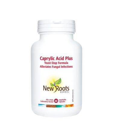 New Roots Herbal - Caprylic Acid Plus - 60 Capsules - Caprylic Acid Supplement - Yeast Supplements - Caprylic Acid Capsules for Candida - Blood Pressure Supplement - Yeast Stop Formula 60 count (Pack of 1)