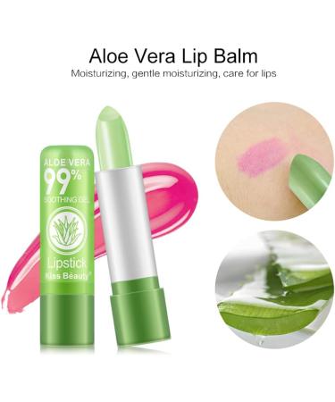 LICHENGTAI 12 Pieces Moisturizing Lip Balm with Aloe Vera Temperature Color Changing Lipstick - Buy Online on GoSupps.com