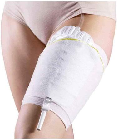 2 Pcs Urine Bag Fixing Sleeve Urine Catheter Bag Holder Catheter Bag Cover Fiber Blends with Outer Stitching Washable and Reusable Weiß Large - Buy Online on GoSupps.com