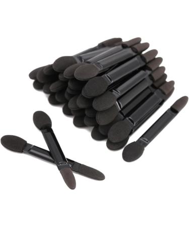Baluue 200 Pcs Eye Shadow Applicator Double-end Eyeshadow Sponge Eyeshadow Makeup Brushes Black - Buy Online on GoSupps.com