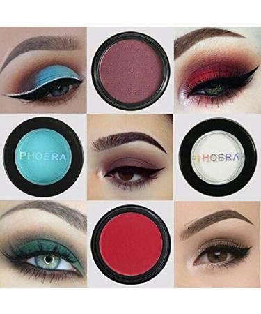 Phoera AQUAPURITY Waterproof Matte Eyeshadow Palette - 12 Pigment Colors (202 BLACK) - Buy Online on GoSupps.com