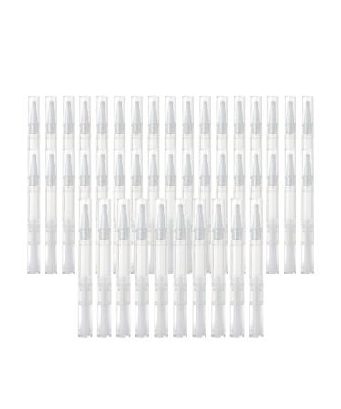 3ml Nail Twist Pens Empty Transparent Nail Oil Pen with Brush Tip Empty Cuticle Oil Pen Cosmetic Container Pen Lip Gloss Tubes for Lip gloss Nail Polish Eyelash Growth Liquid (50pcs)