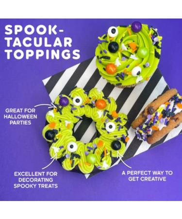 Manvscakes Assorted Halloween & Fall Sprinkles - 3.6 oz for Cake Decorating, Cookies, Ice Cream, Fondant Cake, Caramel Apples, Cupcakes & Desserts - Buy Online on GoSupps.com