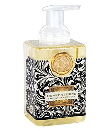Michel Design Works Foaming Hand Soap, Honey Almond 17.8 Fl Oz (Pack of 1) Black