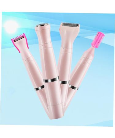 Beaupretty 4-in-1 Electric Razor for Women - Trimmer for Body Face & Eyebrows - Pink - Buy Online on GoSupps.com