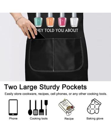 PXTIDY I Am The Nail Tech They Told You About Apron Nail Hustler Apron Nail Boss Nail Tech Apron With Pockets I'm the Nail Tech Normal - Buy Online on GoSupps.com