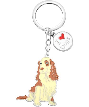 Ensianth Dog Keychain - Perfect Gift for Dog Lovers | Puppy Keyring & Dog Paw Print Keychain for Owners Moms & Dads - Buy Online on GoSupps.com