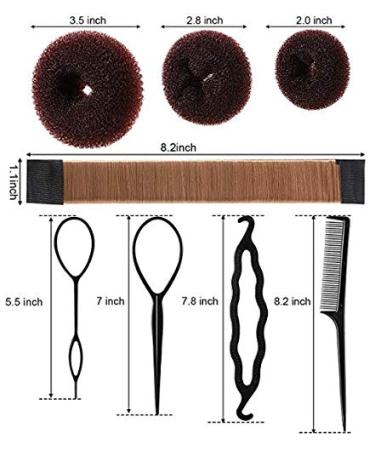 60 pcs Hair Styling Set - DIY Hair Accessories & Modelling Tool Kit for Fast & Magic Spiral Hair Braids - Buy Online on GoSupps.com