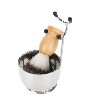 Buy Wallfire Men's Beard Shaving Set - Stainless Steel Bowl Brush & Mustache Tool for Ultimate Grooming Experience - Buy Online on GoSupps.com
