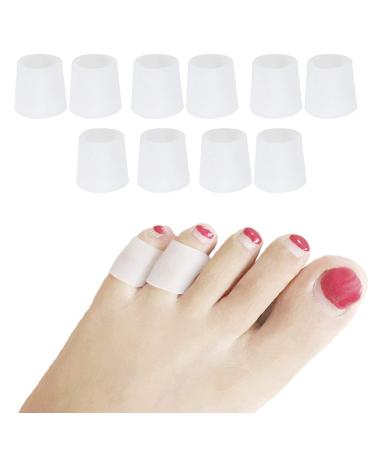 5 Pairs Toe Protectors Soft Gel Toe Protectors Covers for Corn Remover Callus Cushion Bunion Treatment