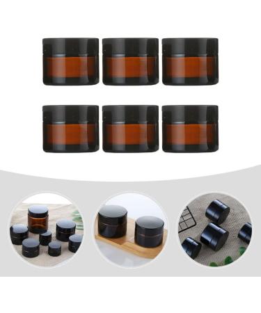 Beaupretty Travel Container Clear Jar 6 Sets 20g Empty Glass Cream Jar Bottle Vials Portable Cosmetic Container Travel Pot with Screw Cap Lids for Creams Toners Lip Balms Travel Container Clear Jar - Buy Online on GoSupps.com